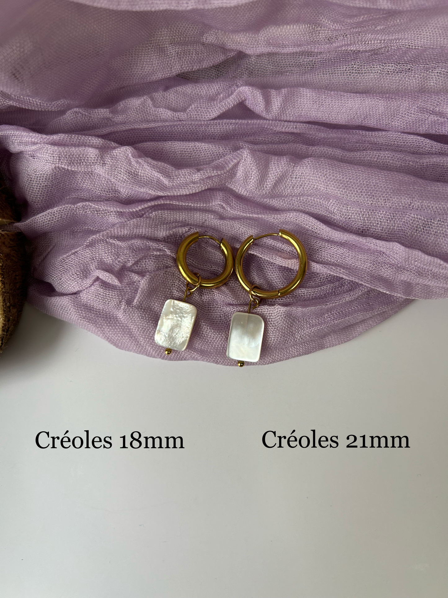 Breloques naturelles- nacre ou perles d'eau douce