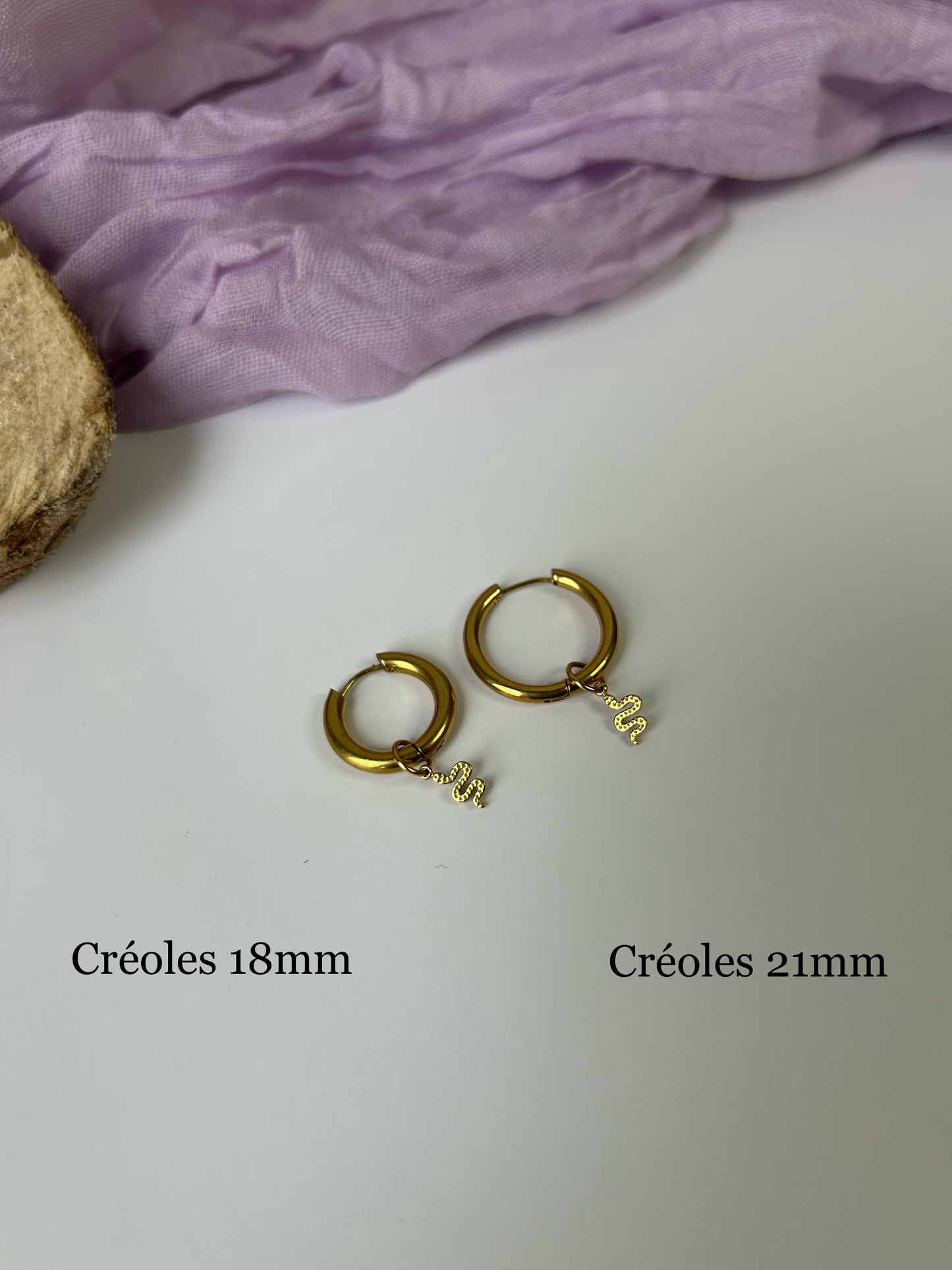 Breloques dorées pour créoles