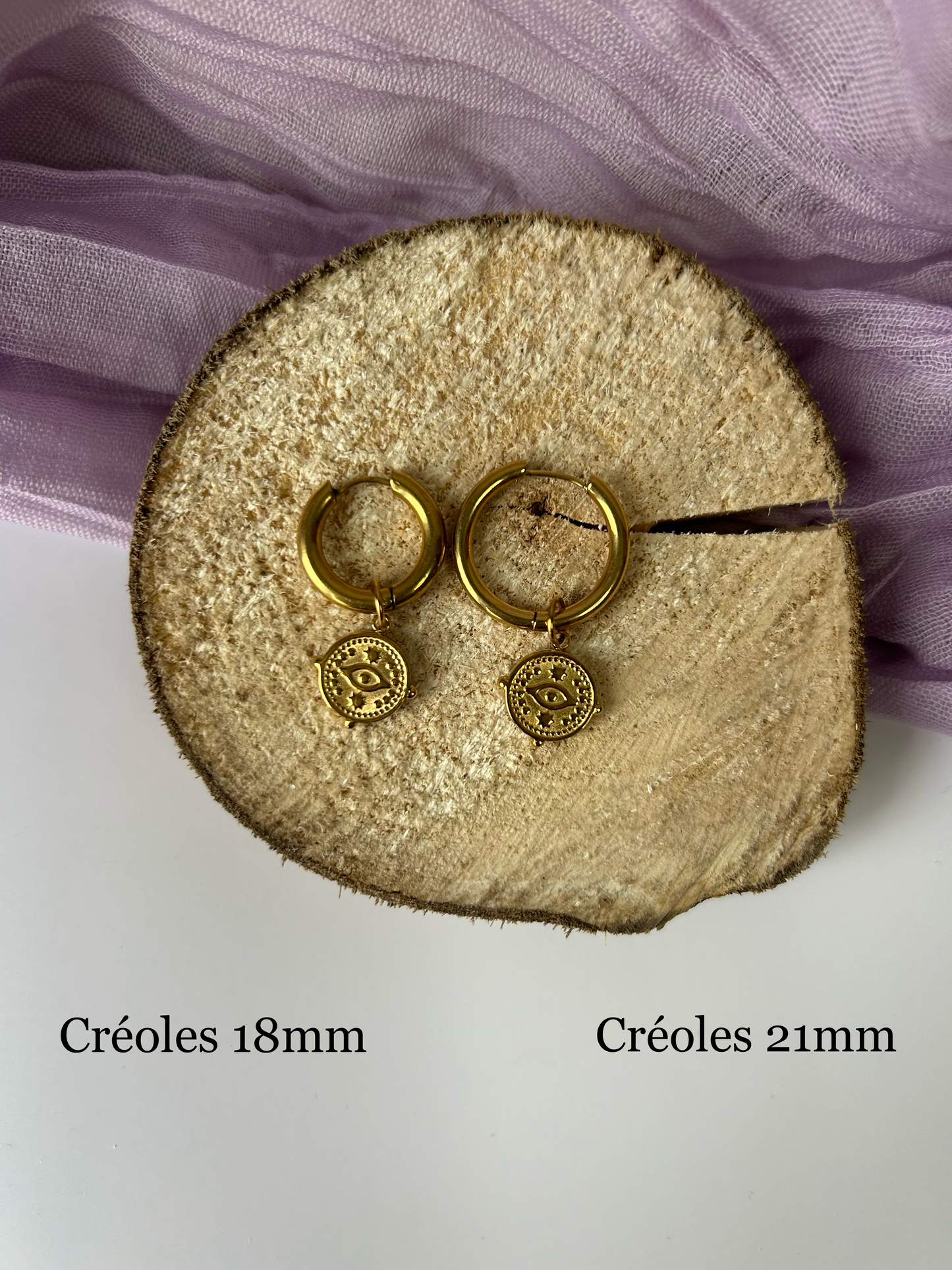 Breloques dorées pour créoles