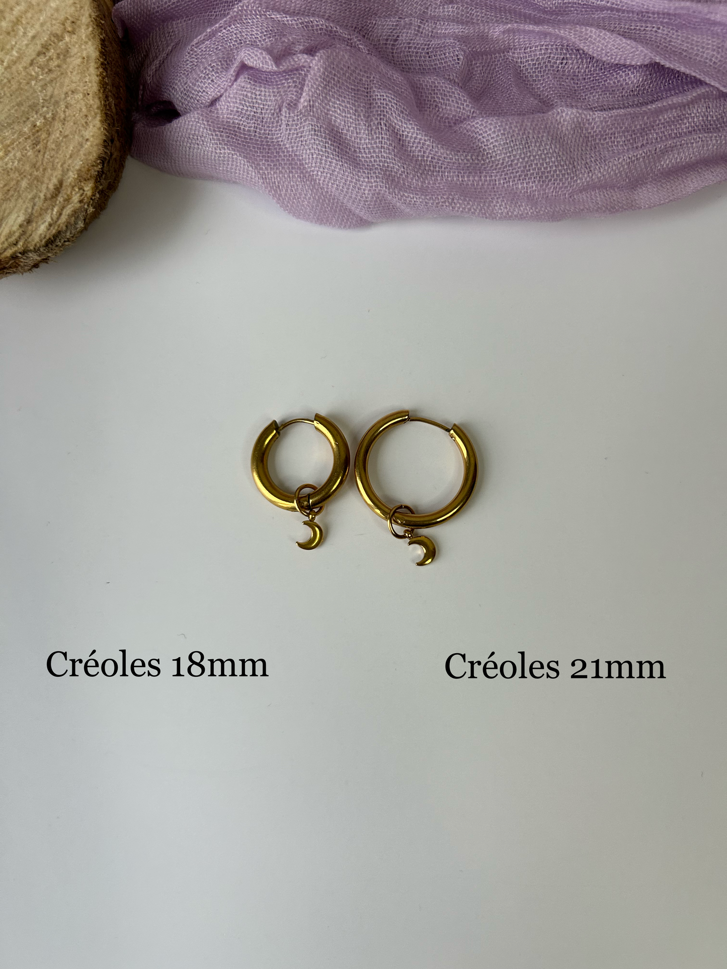 Breloques dorées pour créoles