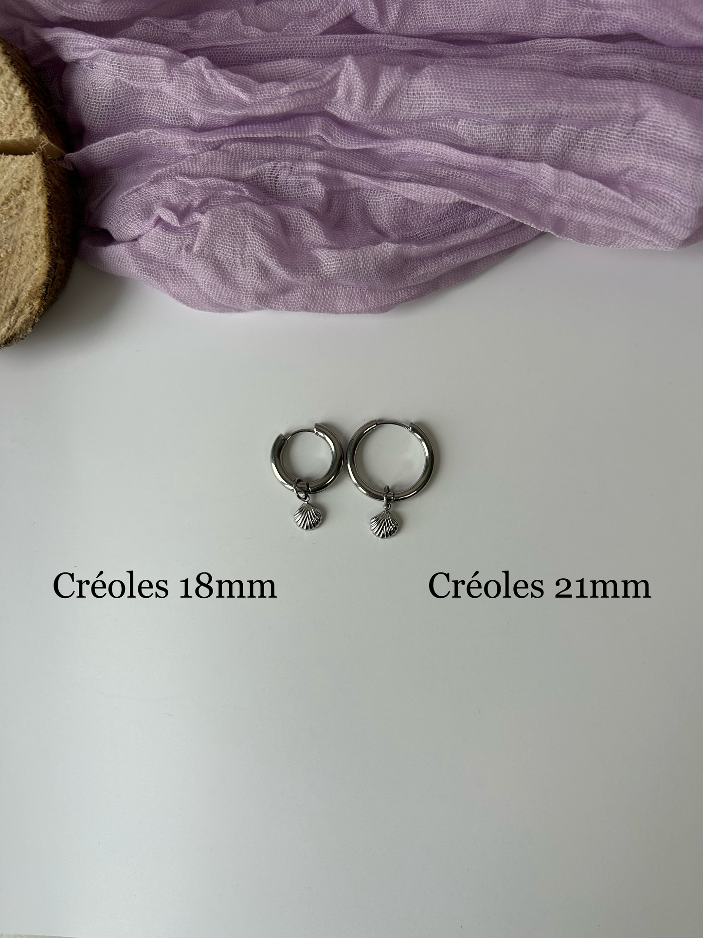 Breloques argentés pour créoles