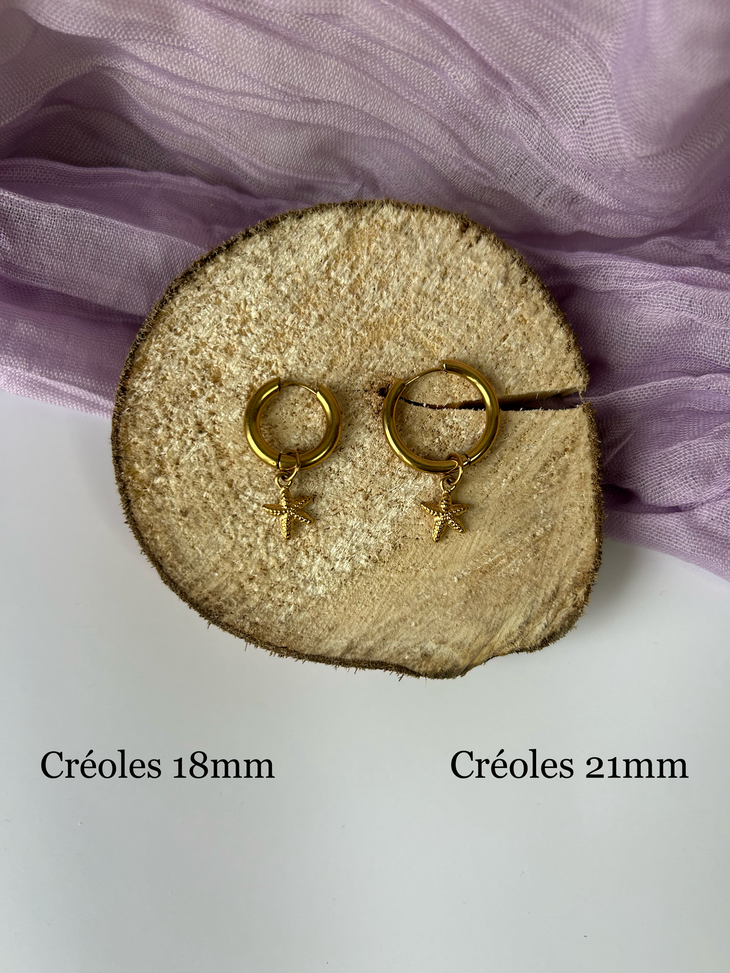 Breloques dorées pour créoles