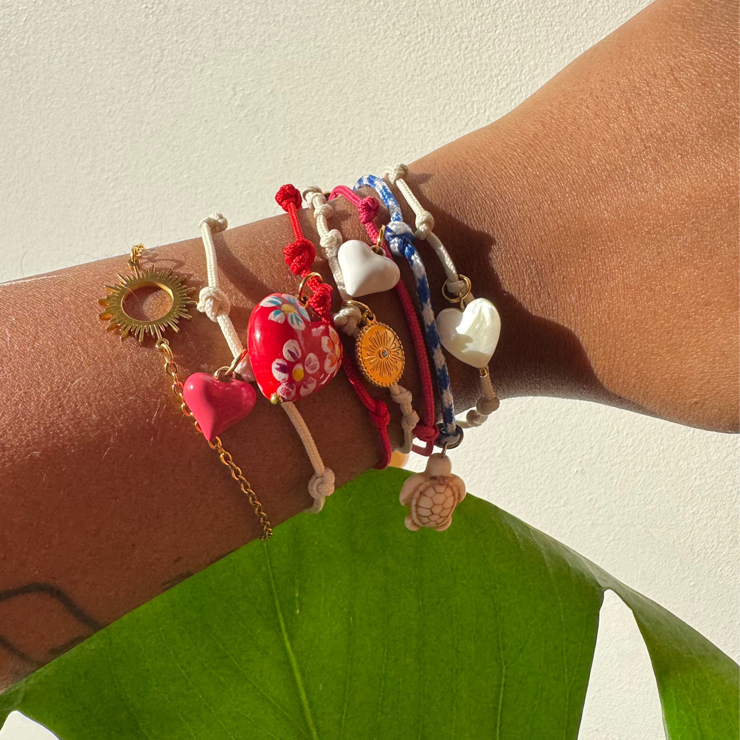 Bracelet cordon breloques Summer
