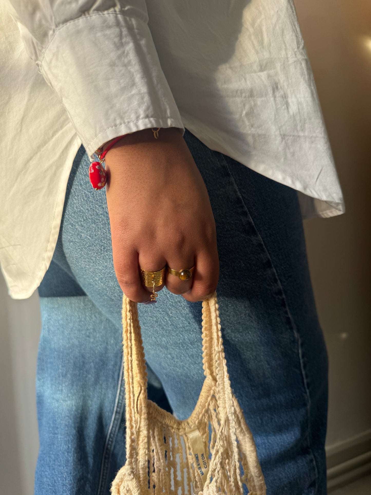 Bague breloque Snake