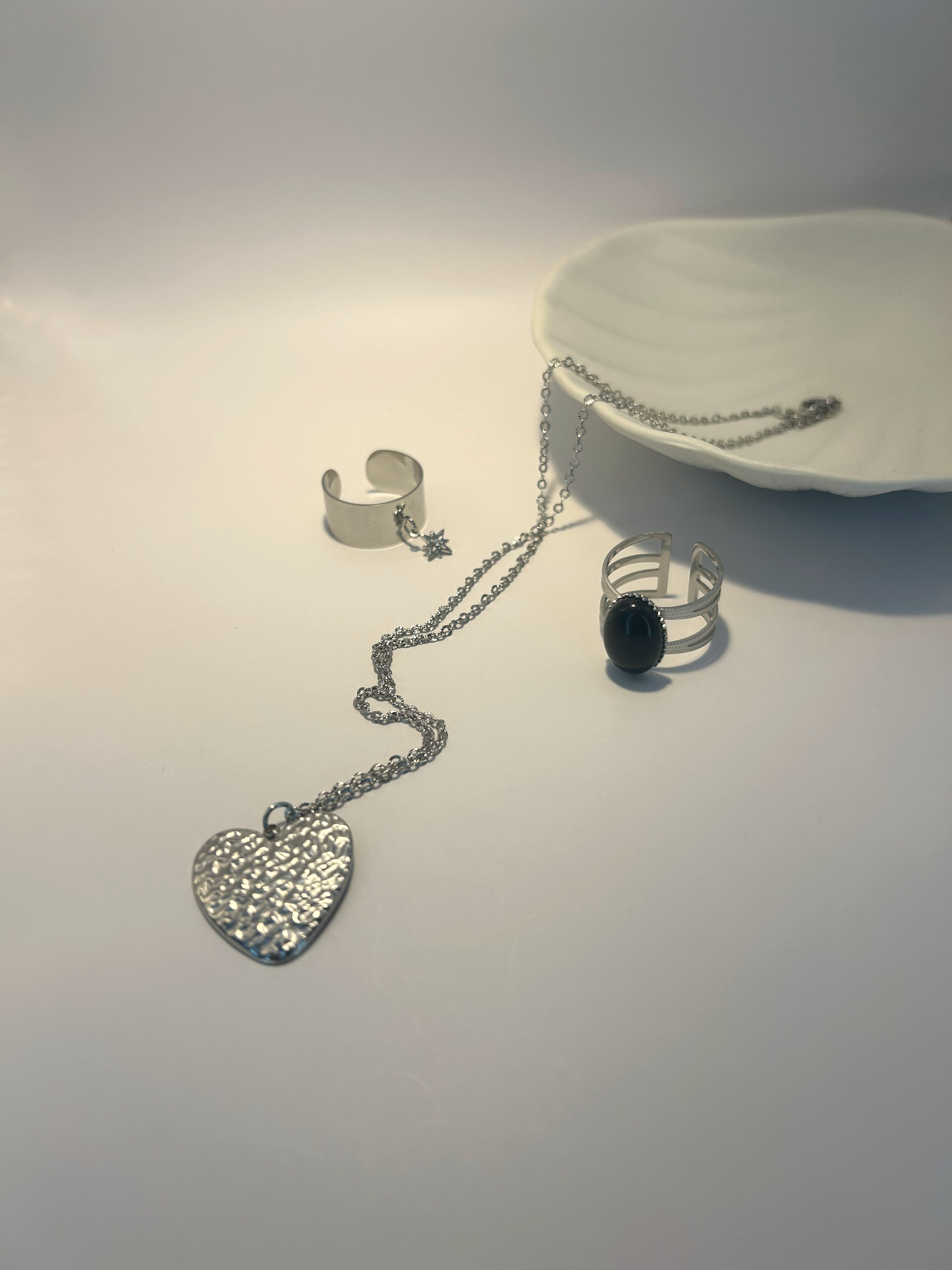Collier Heart argenté