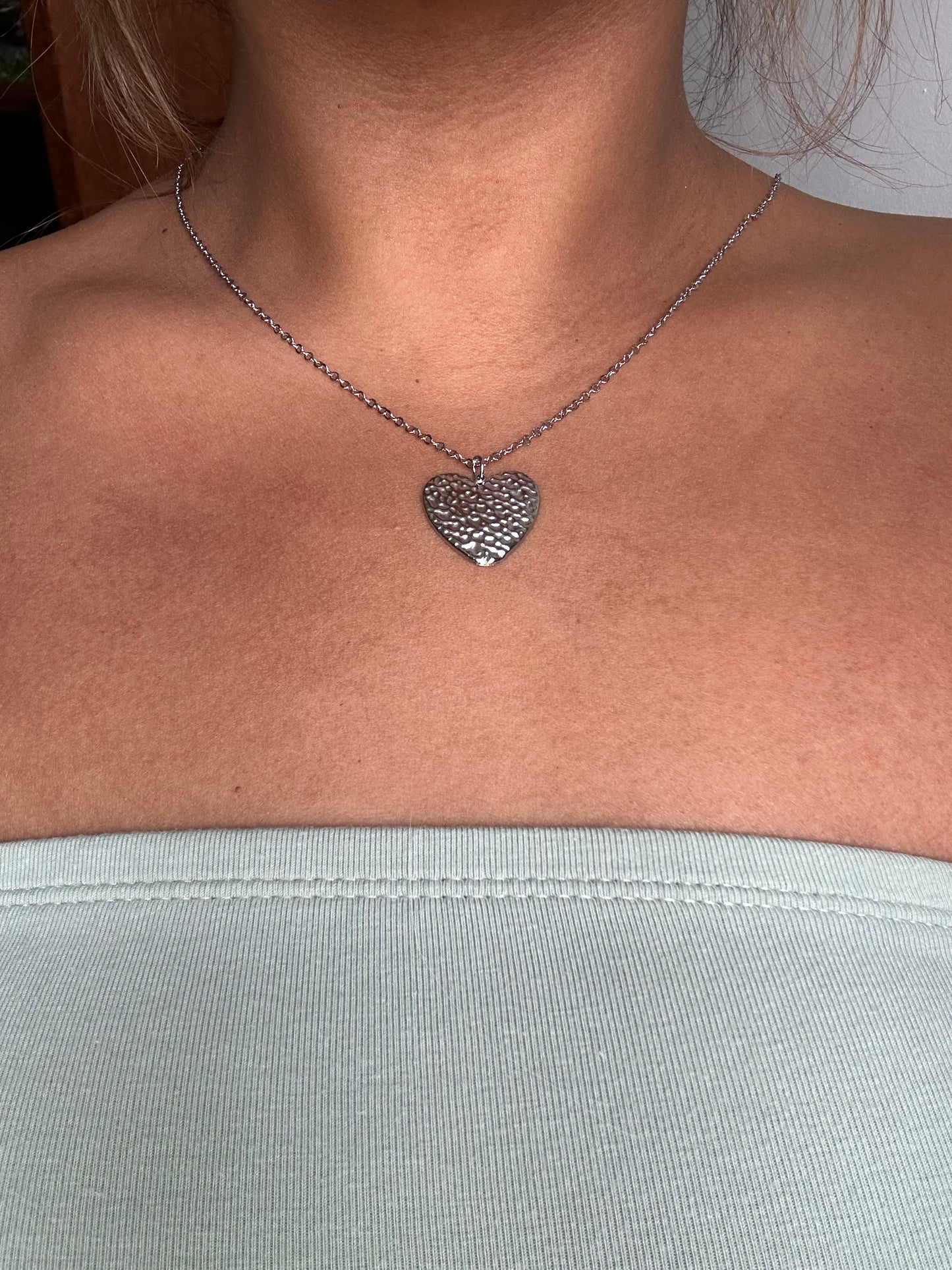 Collier Heart argenté