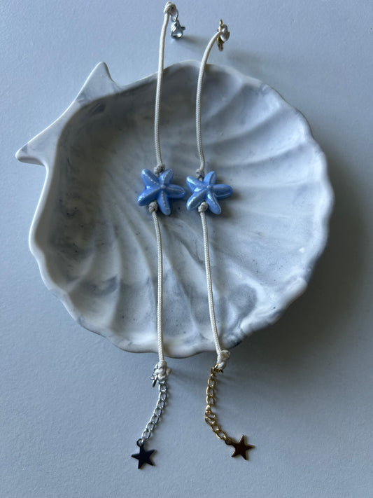 Bracelet étoile bleu céramique