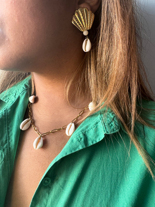 Boucles d'oreilles Cauris