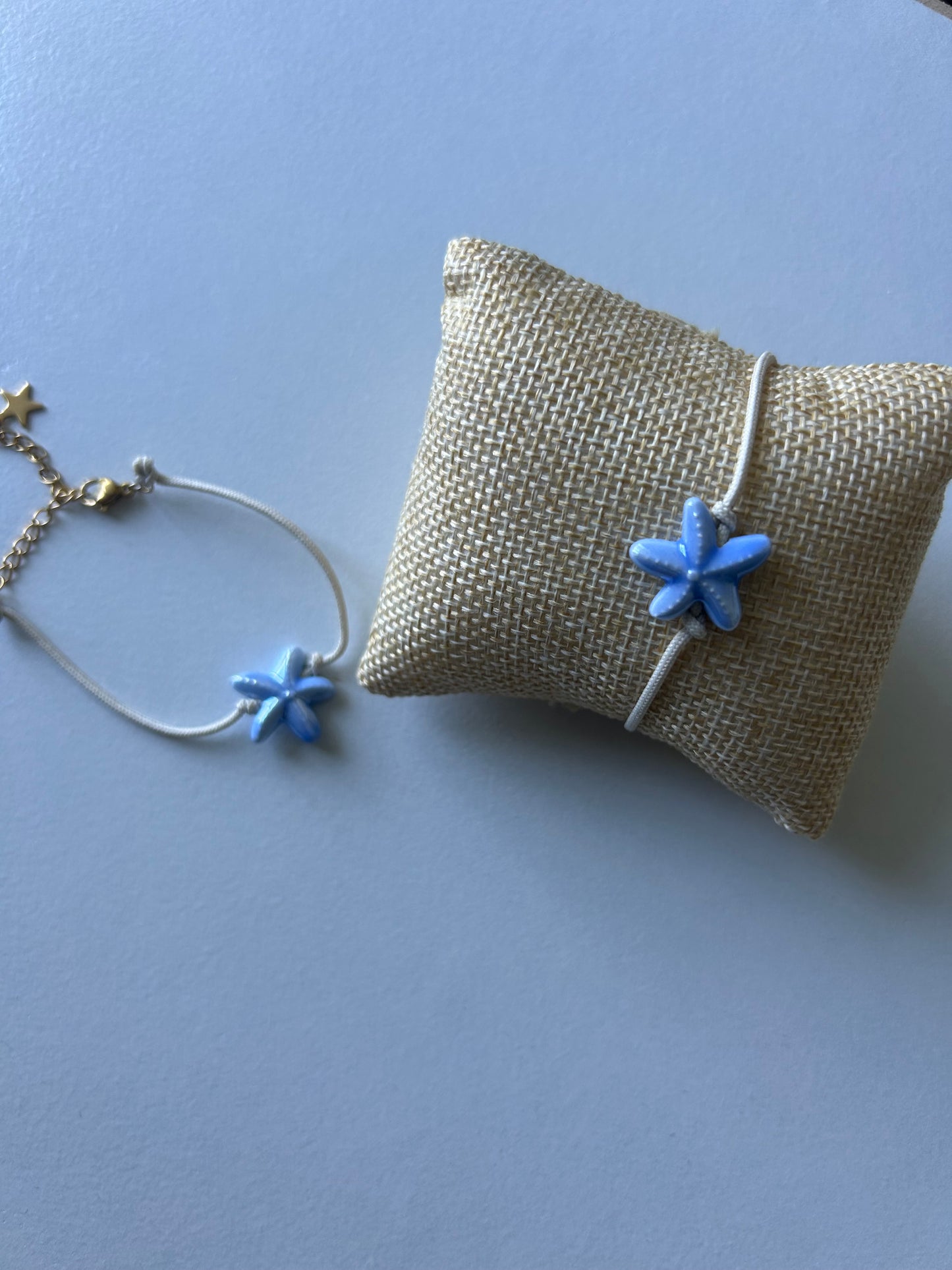 Bracelet étoile bleu céramique