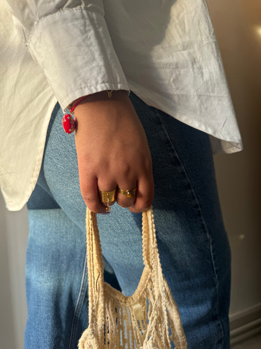 Bague breloque Snake